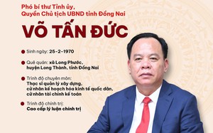 Tiểu sử đồng chí Võ Tấn Đức, Phó Bí thư Tỉnh ủy, Quyền Chủ tịch UBND tỉnh Đồng Nai