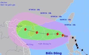 CẬP NHẬT: BÃO SỐ 3 (YAGI) giật cấp 17 hướng vào BẮC BỘ