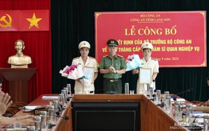 2 Phó Giám đốc Công an tỉnh được thăng cấp bậc hàm