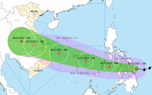 Bão KALMAEGI di chuyển nhanh, cường độ rất mạnh, có khả năng gây ra các đợt dông, lốc, mưa lớn diện rộng