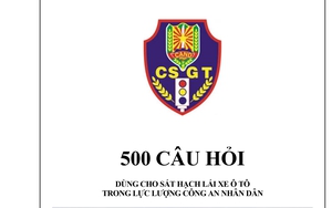 500 câu hỏi dùng cho SÁT HẠCH LÁI XE Ô TÔ trong lực lượng Công an nhân dân