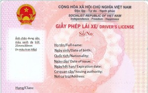 MẪU GIẤY PHÉP LÁI XE MỚI ÁP DỤNG TỪ 1/3