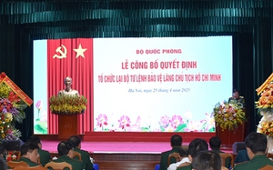 Công bố Quyết định tổ chức lại Bộ tư lệnh Bảo vệ Lăng Chủ tịch Hồ Chí Minh