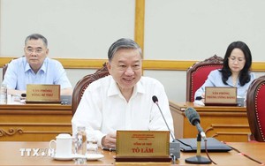 Tổng Bí thư Tô Lâm chủ trì cuộc họp cho ý kiến về tiến độ sắp xếp tổ chức bộ máy và đơn vị hành chính các cấp