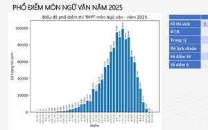Phân tích phổ điểm môn Ngữ Văn thi tốt nghiệp THPT năm 2025