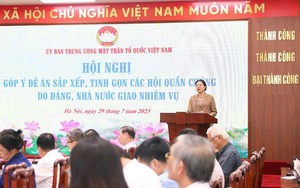 Trình Bộ Chính trị xem xét Đề án sắp xếp, tinh gọn các Hội quần chúng do Đảng, Nhà nước giao nhiệm vụ trước 31/8