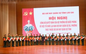 Sắp xếp Ban chỉ huy quân sự xã, phường: Đảm bảo chế độ, chính sách để cán bộ gắn bó lâu dài