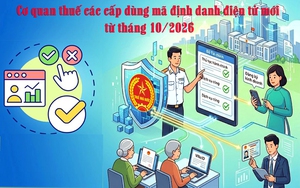 Mã định danh điện tử của 34 Thuế tỉnh, thành phố và 350 Thuế cơ sở từ 1/10/2026