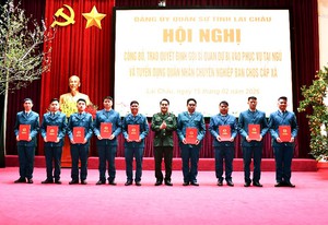Kiện toàn nhân sự Ban Chỉ huy Quân sự cấp xã: Tuyển dụng quân nhân chuyên nghiệp, thăng hàm sĩ quan, gọi sĩ quan dự bị vào phục vụ tại ngũ