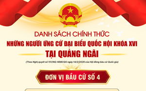 Danh sách những người ứng cử đại biểu Quốc hội khóa XVI tại Quảng Ngãi