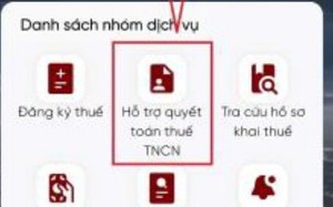 Hướng dẫn lập tờ khai quyết toán thuế thu nhập cá nhân trên Etax Mobile