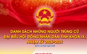 Danh sách trúng cử đại biểu HĐND tỉnh Quảng Trị nhiệm kỳ 2026-2031
