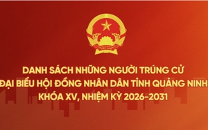 Danh sách trúng cử đại biểu HĐND tỉnh Quảng Ninh nhiệm kỳ 2026 - 2031