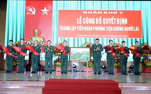 Thành lập Tiểu đoàn Phương tiện không người lái các Quân khu