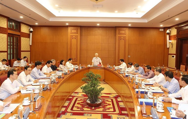 Tổng Bí thư Nguyễn Phú Trọng chủ trì họp Thường trực Ban Chỉ đạo Trung ương về phòng, chống tham nhũng, tiêu cực  - Ảnh 1.