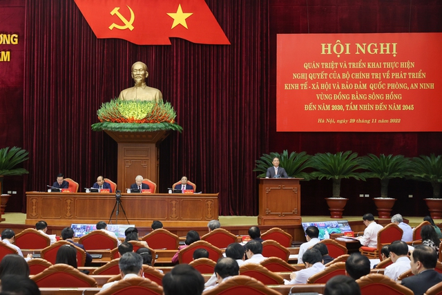 Tổng Bí thư Nguyễn Phú Trọng chủ trì Hội nghị phát triển vùng Đồng bằng sông Hồng - Ảnh 2.