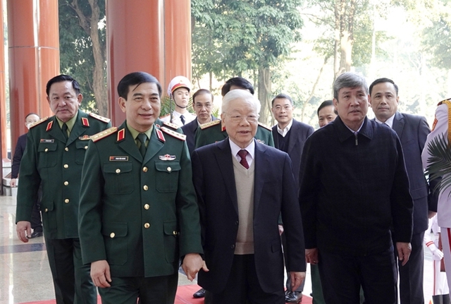 Tổng Bí thư Nguyễn Phú Trọng dự, chỉ đạo Hội nghị Quân chính toàn quân - Ảnh 1.