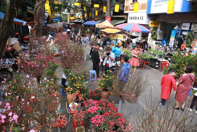 Hà Nội cấm một số tuyến đường phục vụ chợ hoa Tết - Ảnh 1.