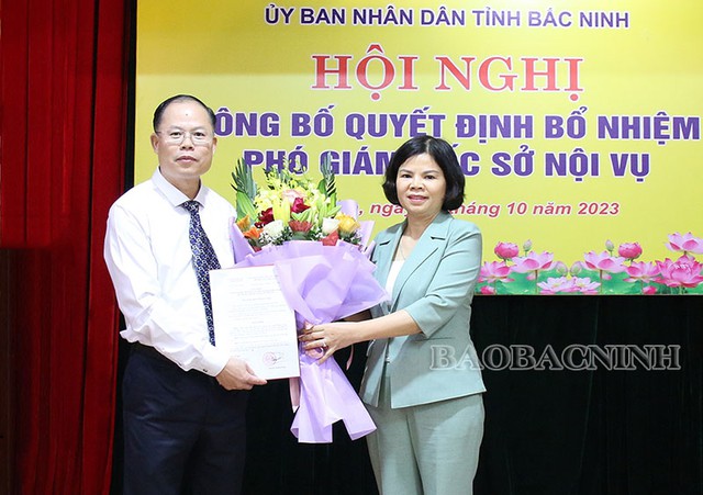 Điều động, bổ nhiệm Phó Chủ tịch Hội Nông dân tỉnh giữ chức Phó Giám đốc Sở Nội vụ - Ảnh 1.