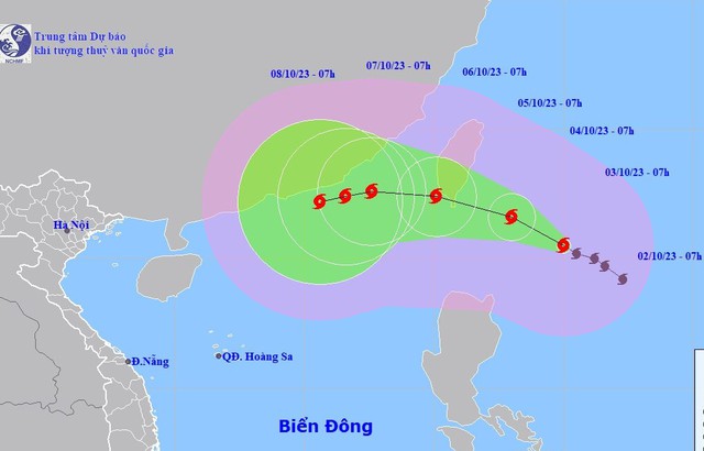 Bão KOINU giật trên cấp 17 tiến vào Biển Đông - Ảnh 1.