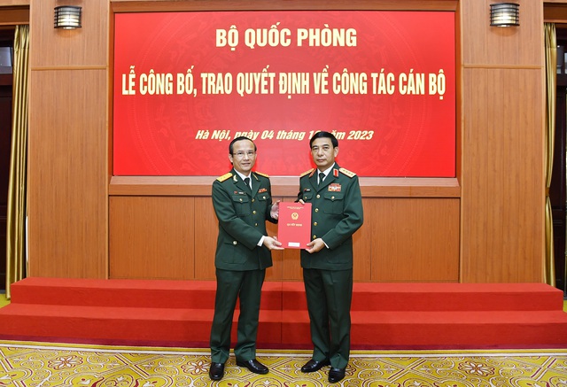 Đại tướng Phan Văn Giang trao quyết định bổ nhiệm Giám đốc Bệnh viện Trung ương Quân đội 108 - Ảnh 1.