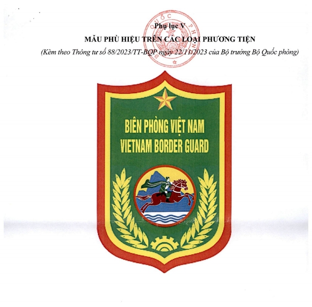 Mẫu mới cờ hiệu, phù hiệu của Bộ đội Biên phòng từ 6/1/2024- Ảnh 3.