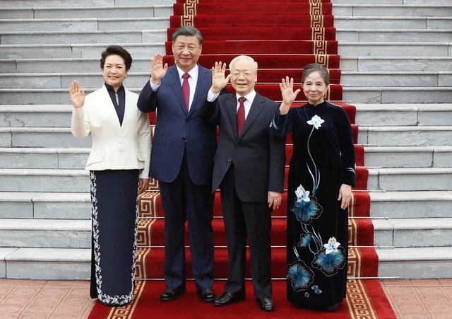 Tổng Bí thư Nguyễn Phú Trọng chủ trì Lễ đón chính thức Tổng Bí thư, Chủ tịch nước Trung Quốc Tập Cận Bình- Ảnh 11.