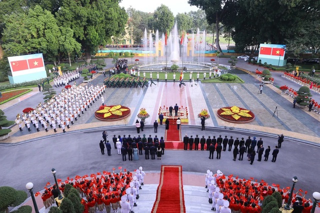 Tổng Bí thư Nguyễn Phú Trọng chủ trì Lễ đón chính thức Tổng Bí thư, Chủ tịch nước Trung Quốc Tập Cận Bình- Ảnh 3.