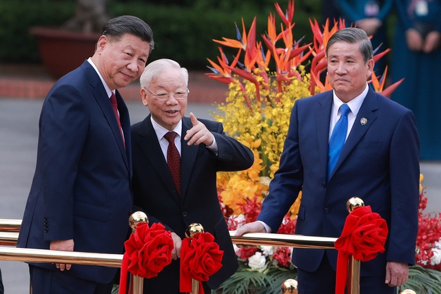 Tổng Bí thư Nguyễn Phú Trọng chủ trì Lễ đón chính thức Tổng Bí thư, Chủ tịch nước Trung Quốc Tập Cận Bình- Ảnh 7.