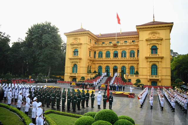 Tổng Bí thư Nguyễn Phú Trọng chủ trì Lễ đón chính thức, hội đàm với Tổng Bí thư, Chủ tịch nước Trung Quốc Tập Cận Bình- Ảnh 4.