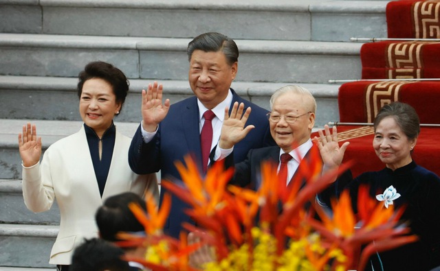 Tổng Bí thư Nguyễn Phú Trọng chủ trì Lễ đón chính thức Tổng Bí thư, Chủ tịch nước Trung Quốc Tập Cận Bình- Ảnh 9.
