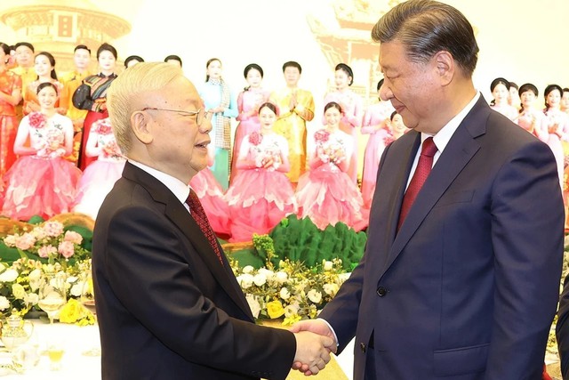 Tổng Bí thư Nguyễn Phú Trọng hội đàm với Tổng Bí thư, Chủ tịch nước Trung Quốc Tập Cận Bình- Ảnh 11.
