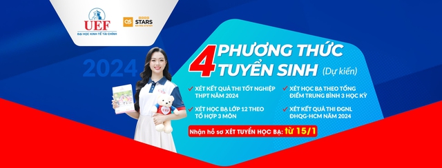 Phương thức tuyển sinh của Trường Đại học Kinh tế - Tài chính TP HCM 2024- Ảnh 4.