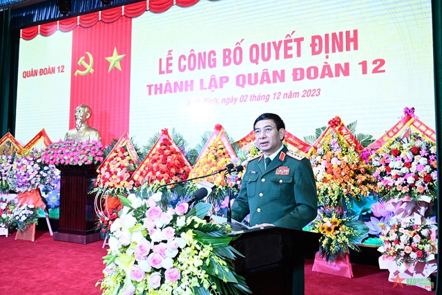 Đại tướng Phan Văn Giang giao trọng trách cho QUÂN ĐOÀN 12- Ảnh 1.