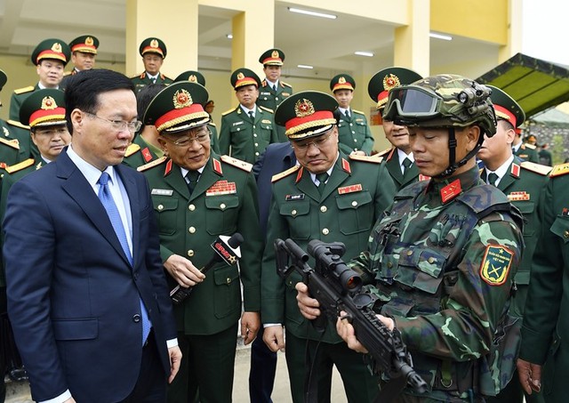 Chủ tịch nước Võ Văn Thưởng thăm Lữ đoàn đặc nhiệm K3 - đơn vị tình báo hành động chủ công của Tổng cục II- Ảnh 10.