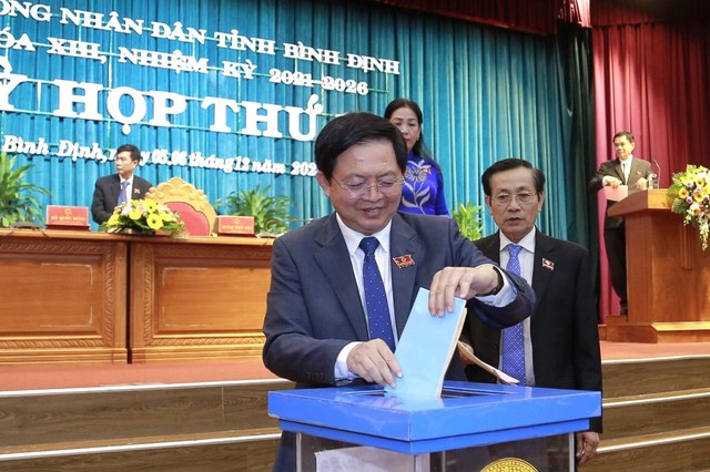 Kết quả lấy phiếu tín nhiệm 31 nhân sự chủ chốt tỉnh Bình Định- Ảnh 1.