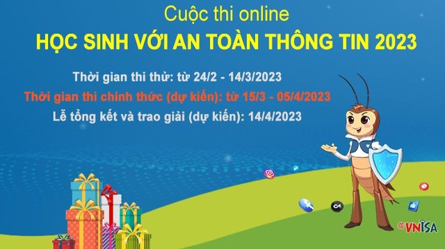 Từ 15/3, thi trực tuyến học sinh với an toàn thông tin 2023 - Ảnh 2.