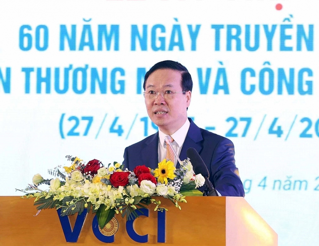 Chủ tịch nước Võ Văn Thưởng: Mỗi doanh nhân phải luôn trăn trở với vận mệnh đất nước, vững chí lớn, nuôi dưỡng khát vọng vươn lên - Ảnh 1.