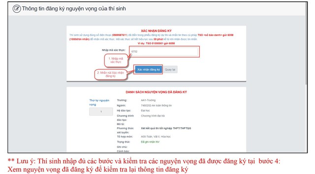 Hướng dẫn thực hành đăng ký xét tuyển đại học 2023 - Ảnh 9.