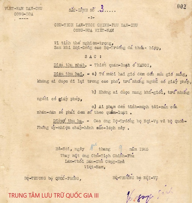 Sắc lệnh đặc biệt góp phần tạo nên thành công buổi Lễ Tuyên ngôn độc lập 2/9/1945 - Ảnh 1.