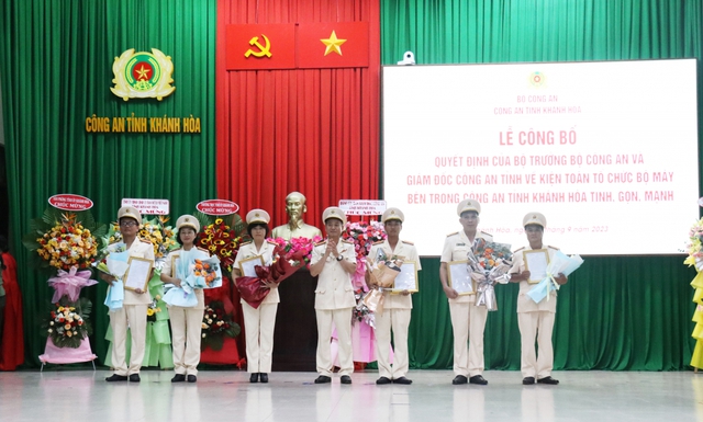 Kiện toàn tổ chức bộ máy Công an tỉnh Khánh Hòa - Ảnh 1.