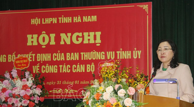 Chỉ định Phó Chủ nhiệm Thường trực UBKT Tỉnh ủy giữ chức Chủ tịch Hội LHPN tỉnh- Ảnh 2.