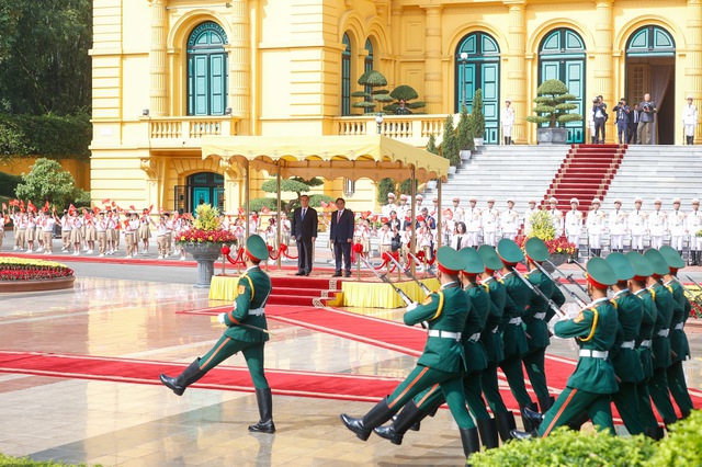 THỦ TƯỚNG PHẠM MINH CHÍNH CHỦ TRÌ LỄ ĐÓN CHÍNH THỨC VÀ HỘI ĐÀM VỚI THỦ TƯỚNG TRUNG QUỐC LÝ CƯỜNG- Ảnh 7.