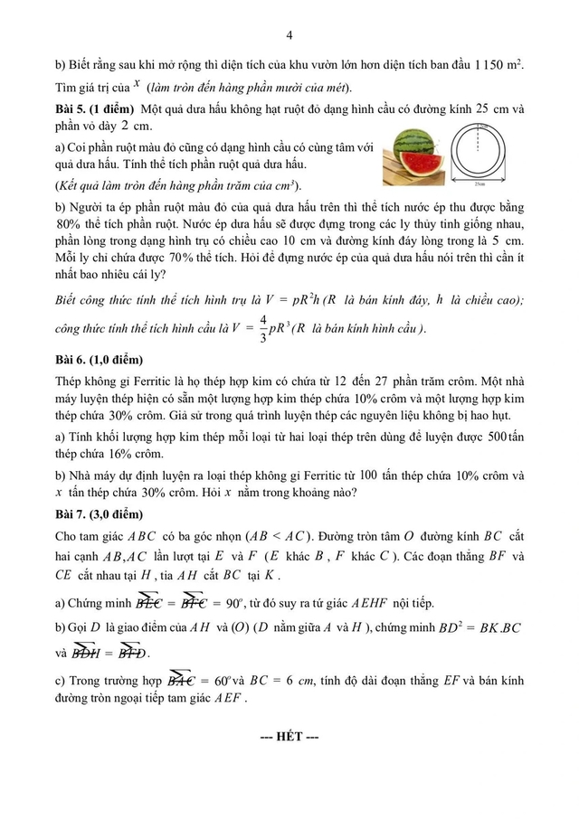 Đề tham khảo môn Toán thi vào lớp 10 TPHCM theo chương trình mới- Ảnh 2.