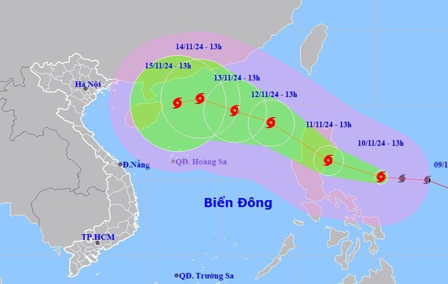 Tin Bão số 8 (bão TORAJI); ÁP THẤP NHIỆT ĐỚI suy yếu từ Bão số 7 (YINXING) và các chỉ đạo ứng phó- Ảnh 2.