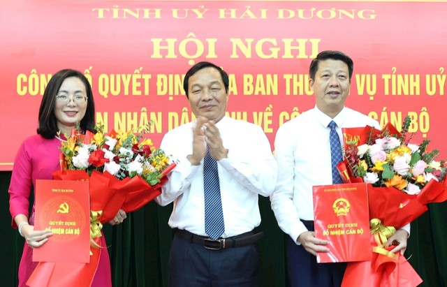 Chỉ định nữ Phó Bí thư Thường trực Huyện ủy; bổ nhiệm 2 tân Phó Giám đốc Sở- Ảnh 1.