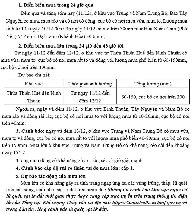 KHÔNG KHÍ LẠNH tiếp tục tăng cường, CẢNH BÁO MƯA LỚN trên 500mm và các chỉ đạo ứng phó- Ảnh 1.