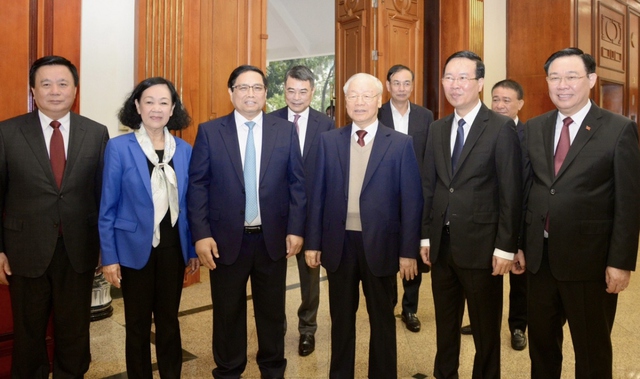 Tổng Bí thư Nguyễn Phú Trọng chủ trì phiên họp đầu tiên Tiểu ban Văn kiện Đại hội XIV của Đảng- Ảnh 1.