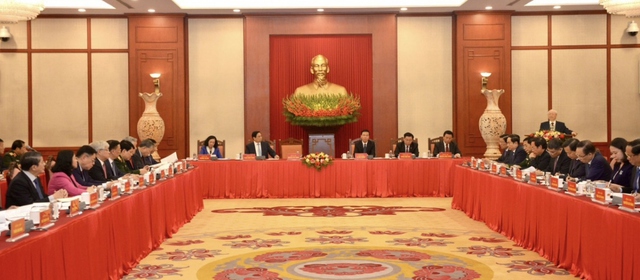 Tổng Bí thư Nguyễn Phú Trọng chủ trì phiên họp đầu tiên Tiểu ban Văn kiện Đại hội XIV của Đảng- Ảnh 4.