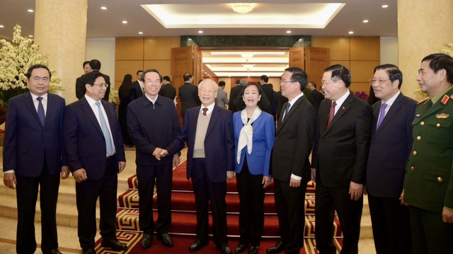 Tổng Bí thư Nguyễn Phú Trọng chủ trì phiên họp đầu tiên Tiểu ban Văn kiện Đại hội XIV của Đảng- Ảnh 3.